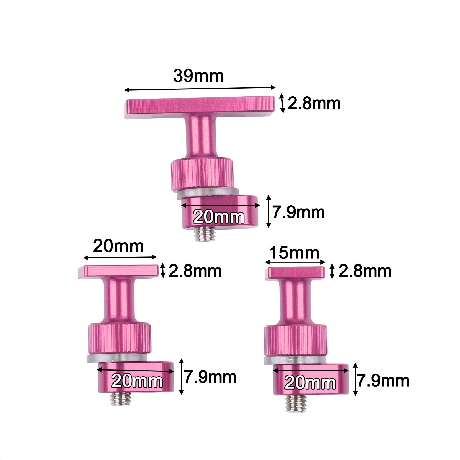 3Pcs Paintless Dent Repair Tabs Aluminum Alloy Car Dent Removal Tool Set
