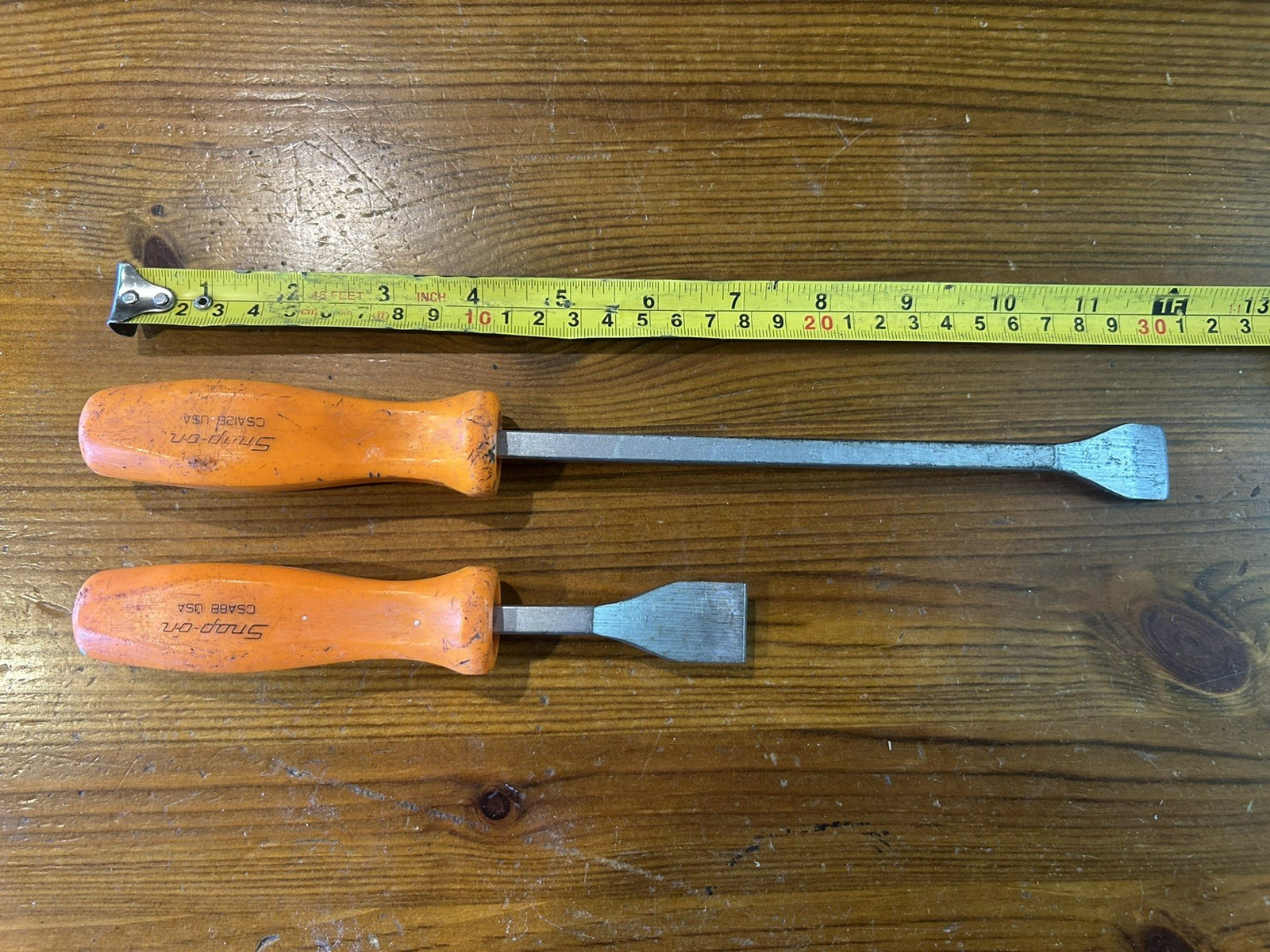 Snap-on Carbon Scraper Set, Orange Handles (2 pc) – CSA8B & CSA12B