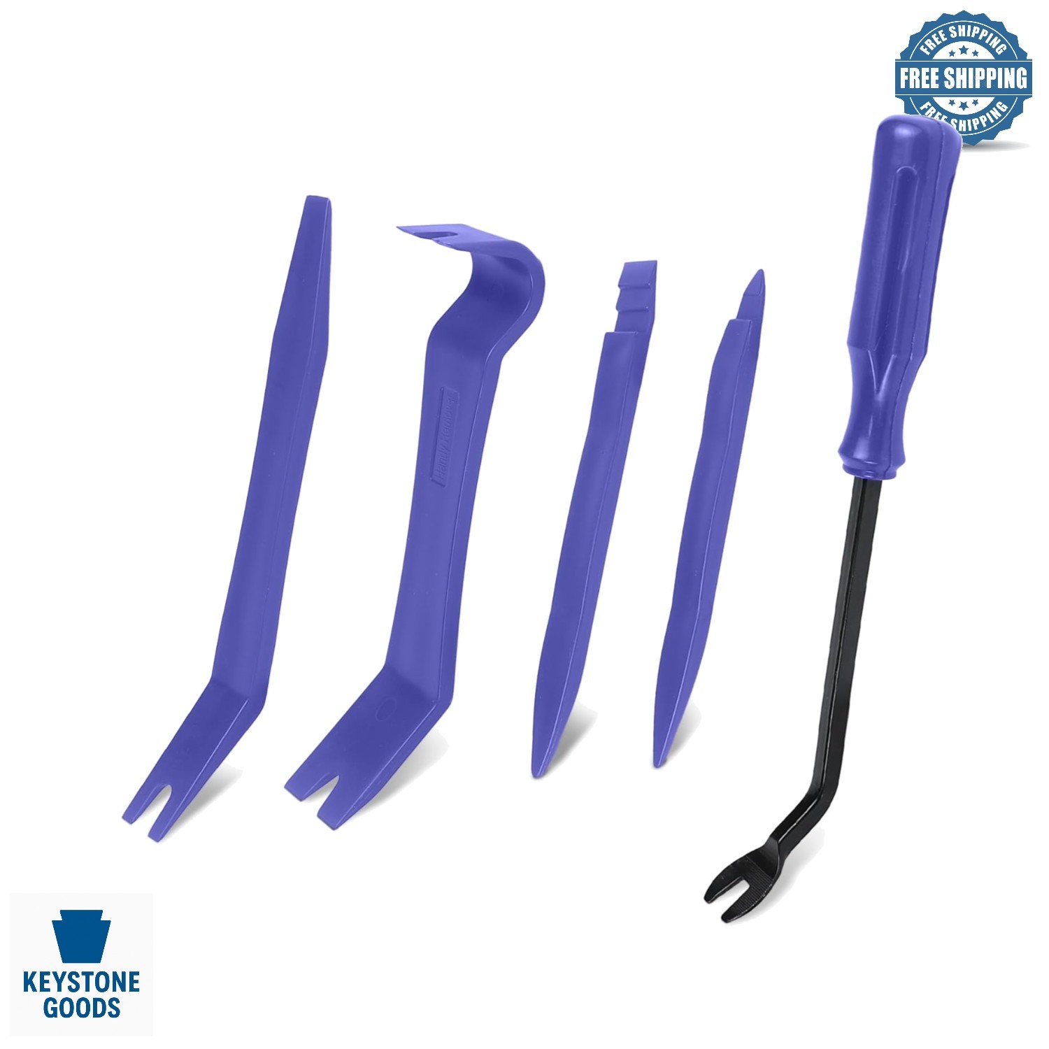 5PCS No-Scratch Car Interior Pry Tool Kit – Fastener & Panel Remover Set