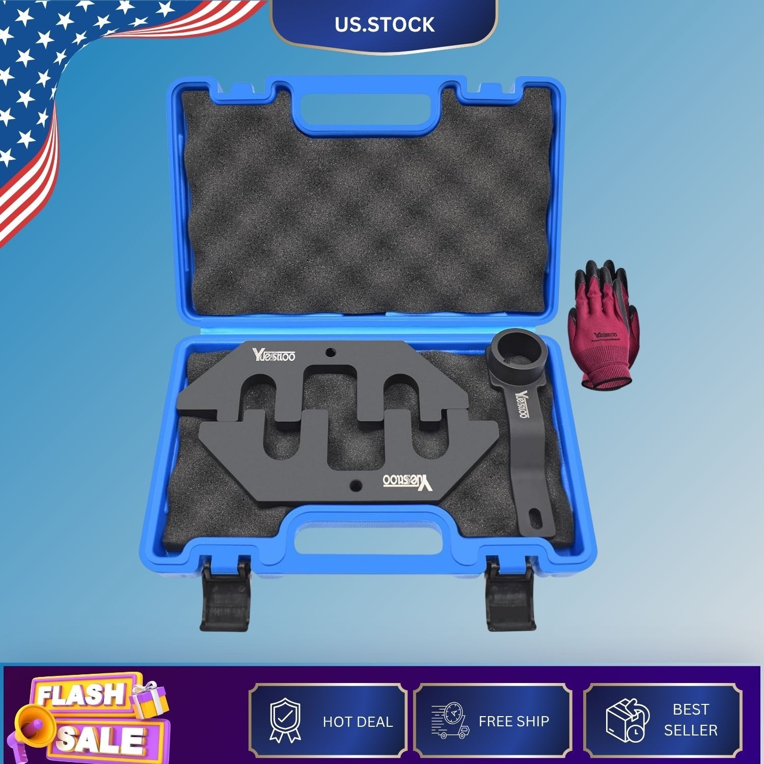 3PCS Camshaft & Crankshaft Timing Tool Kit for Ford 5.0 Coyote V8 2018-2023