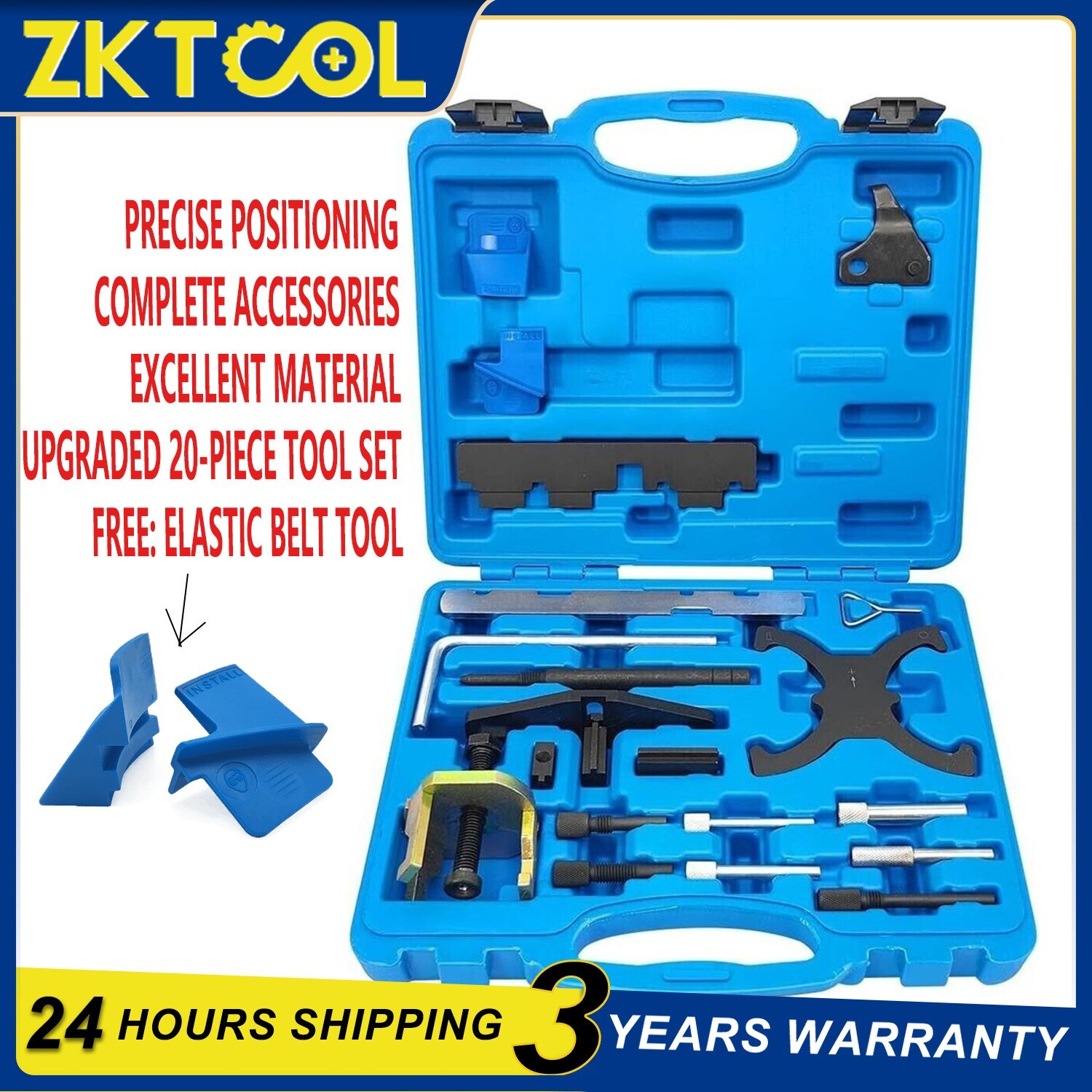 20PC Engine Timing Tool Kit for Ford Mazda Camshaft 1.4 1.6 1.8 2.0 Di/TDCi/TDDi