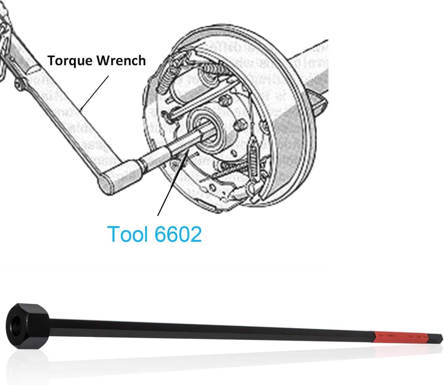 6602 Differential Bearing Preload Wrench Tool C4164 for Dodge Chrysler Rear Axle