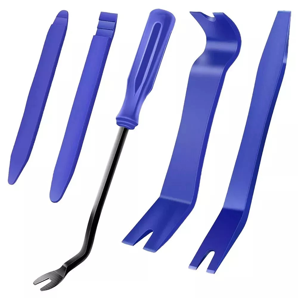 5 Auto Trim Removal Tool Kit Car Panel Door Dashboard Fastener Remover Pry Set