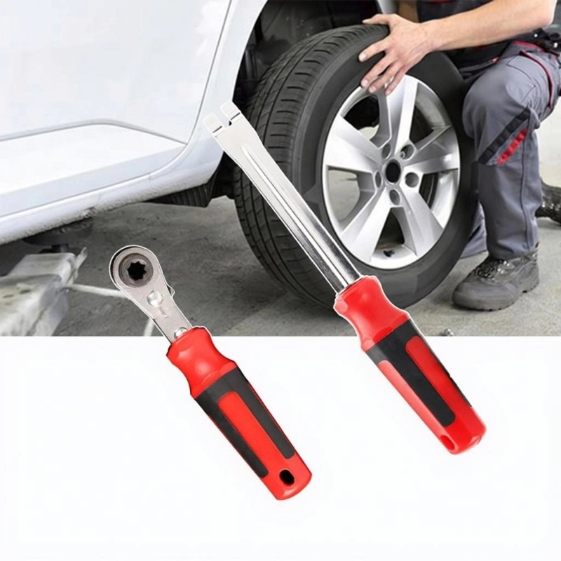 Brake Calibration Tool 5/16in Double Square Ratcheting Wrench Fork Tool