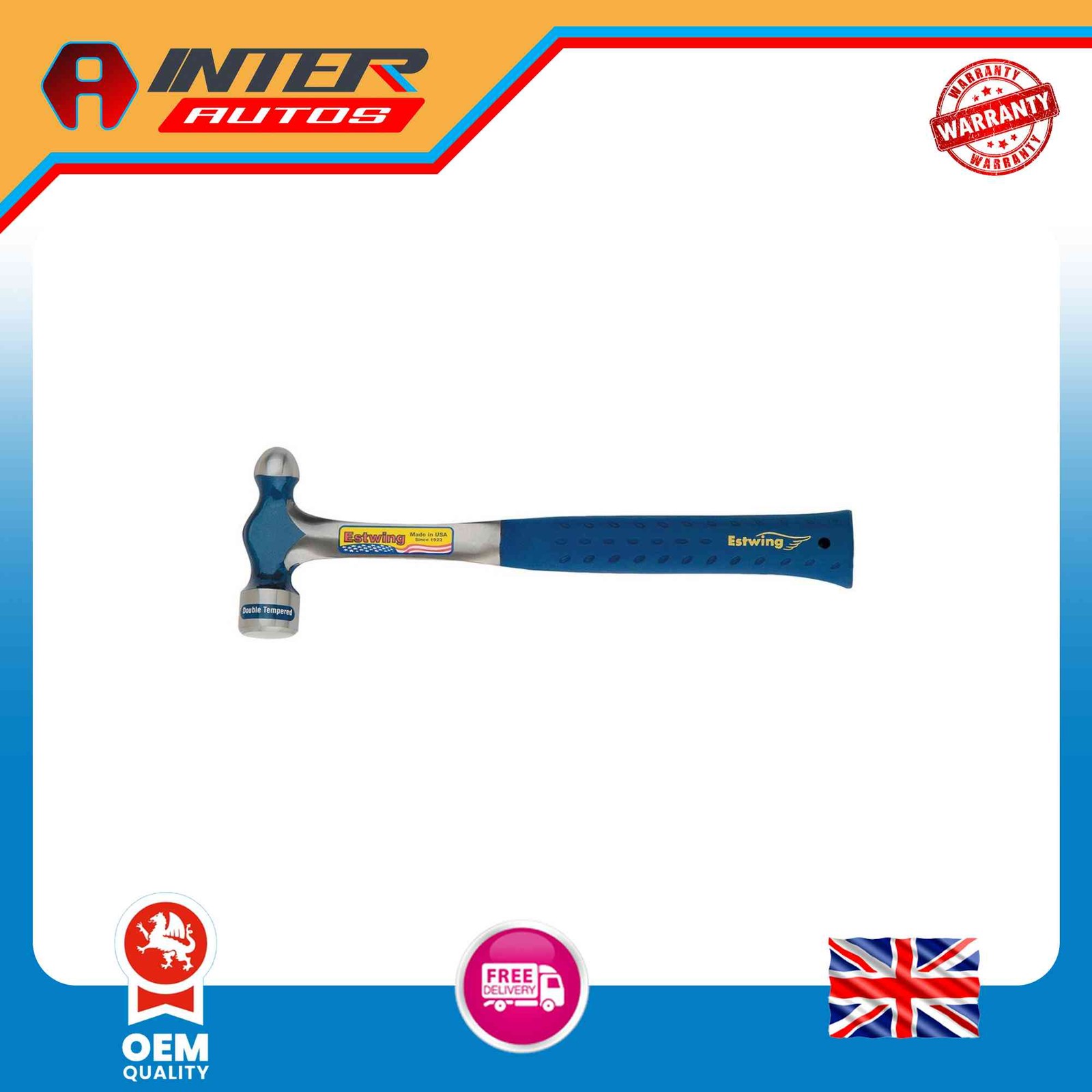 Draper Estwing E3-24BP Ball Pein Hammer, 24oz-680g 23565