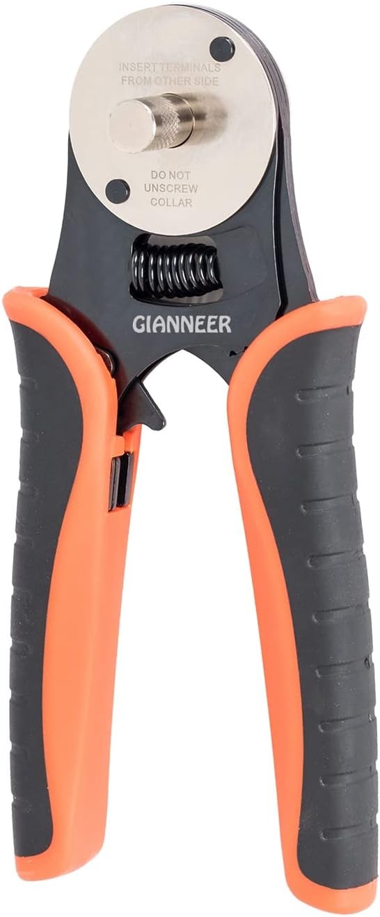 Deutsch Crimp Tool Closed Barrel Crimper 4 Way Indent 8 Orange and Black