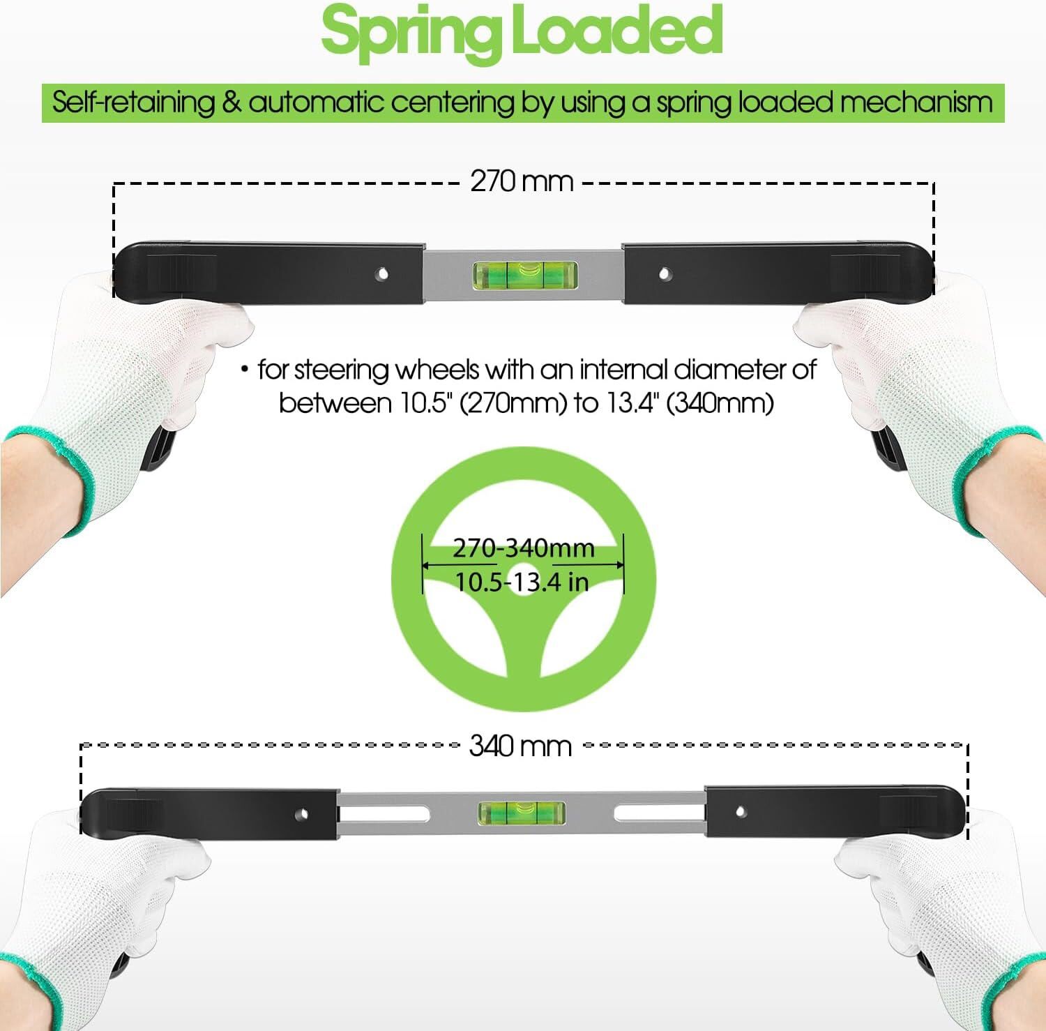 Steering Wheel Level Alignment Tool, Universal for Passenger Cars, Vans& Trucks