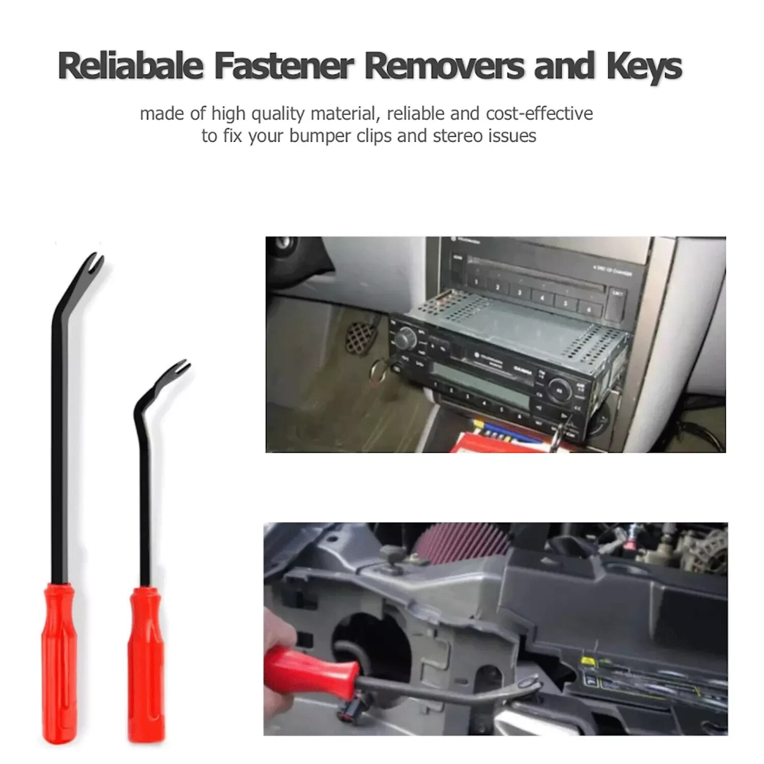 13pcs Plastic Trim Removal Pry Tool Set for Car Radio Panel Door Dash Clip Kit