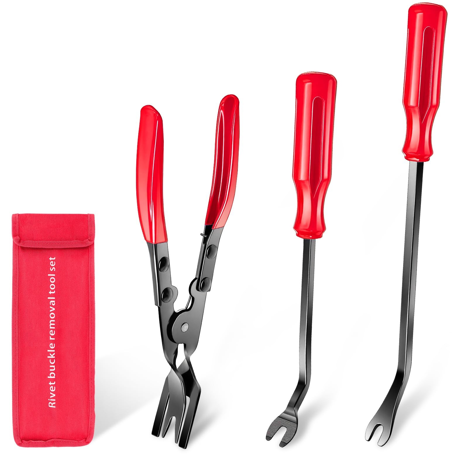 3 Pcs Clip Remover Tool Clip Pliers Set Fastener Removal Tool Auto Trim Removal