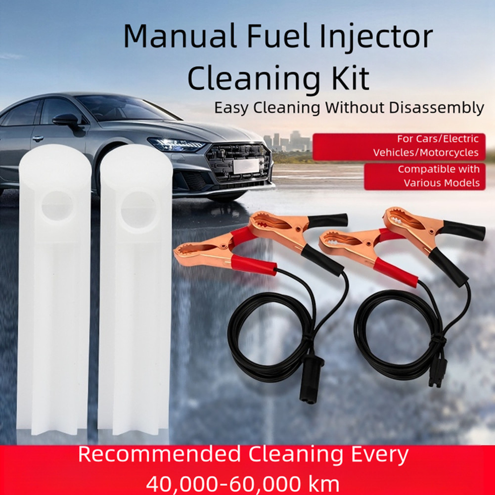 DIY Car Fuel Injector Flush Cleaner Adapter with Injector Cleaning Tools