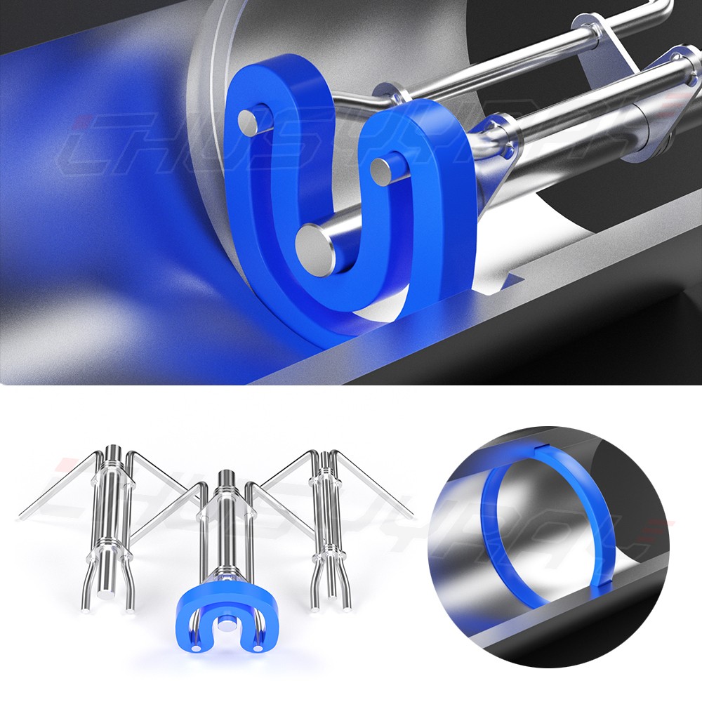 Hydraulic Cylinder Piston Rod Seal U-cup Installation Tool Kit Set 3pcs S/M/L