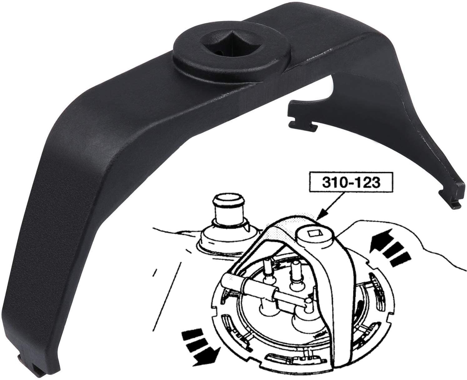 6599 Fuel Tank Lock Ring Wrench Tool for Chrsyler Dodge Ford GM Chevy Nissan
