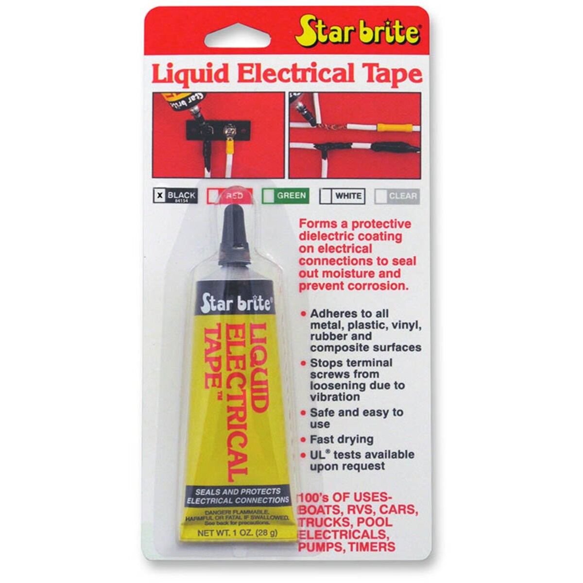 Star Brite Black 1 oz. Liquid Electrical Tape – 84154