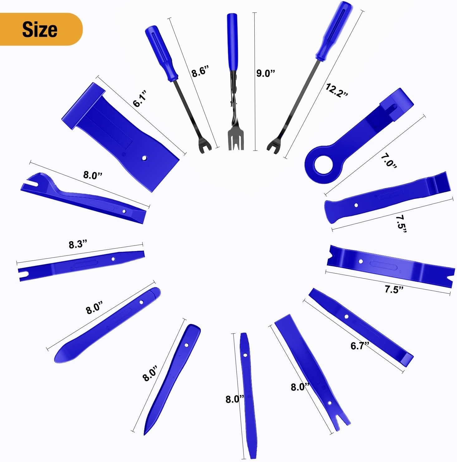 Nylon Trim Removal Tool Kit 238Pcs for Automotive Panel Radio and Clip Removal