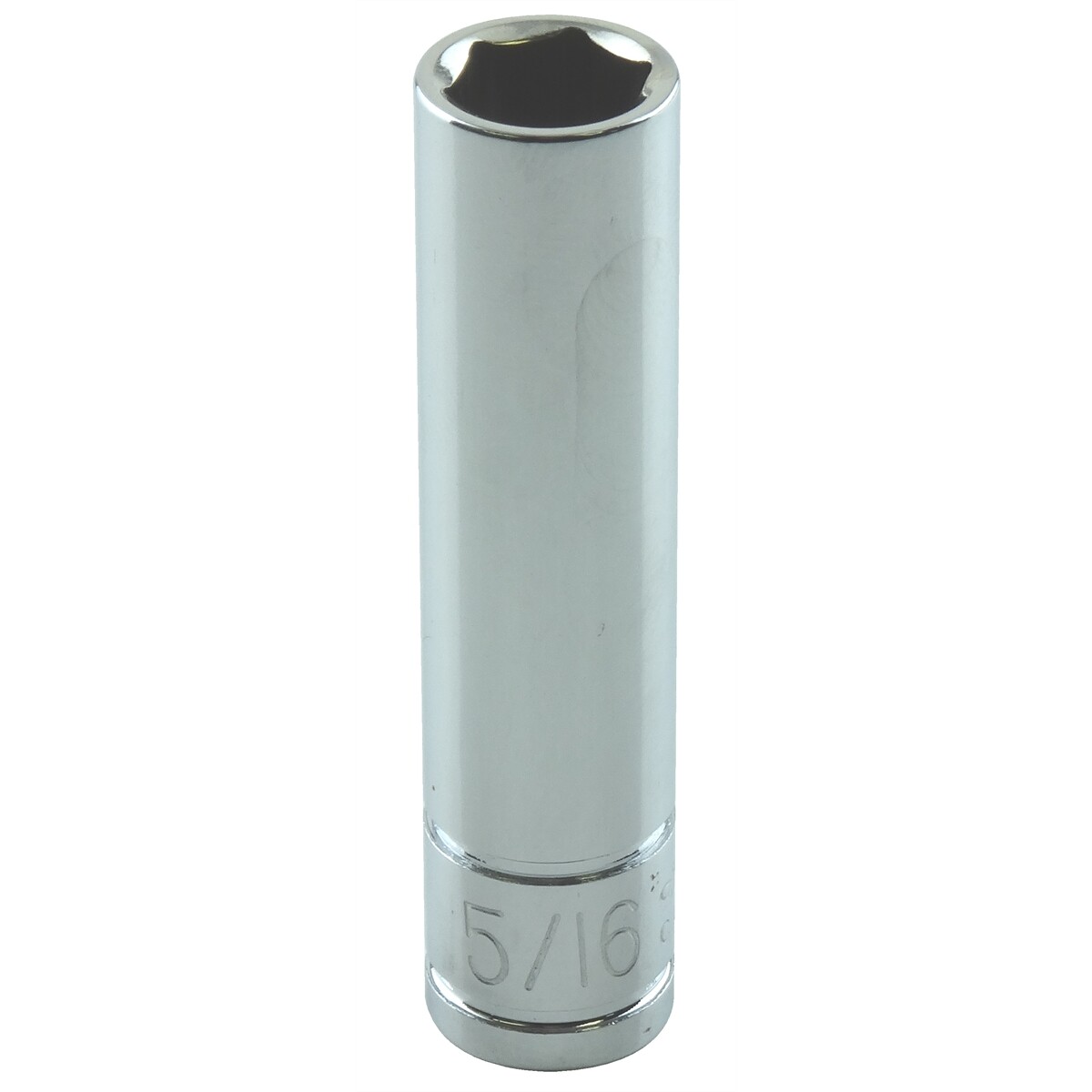 K Tool KTI-21210 5/16 in. x 1/4 in. Drive 6-Point Fractional Deep Chrome Socket