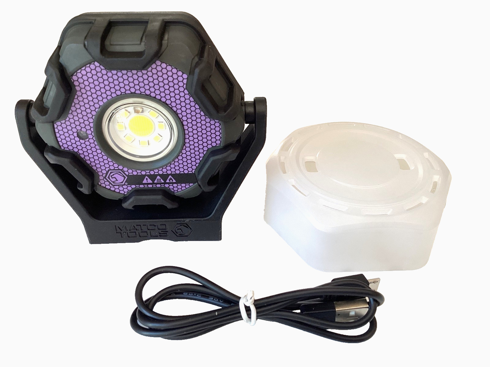Matco Tools PURPLE 1000 Lumen Snap Pivot Flood Light UV And Body Sensor MWLMFLP3