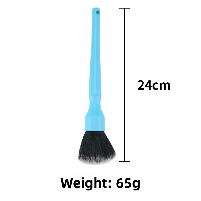 Soft Nylon Car Brush Blue for Dashboard For Vents Seats Door Panels Cup Holders