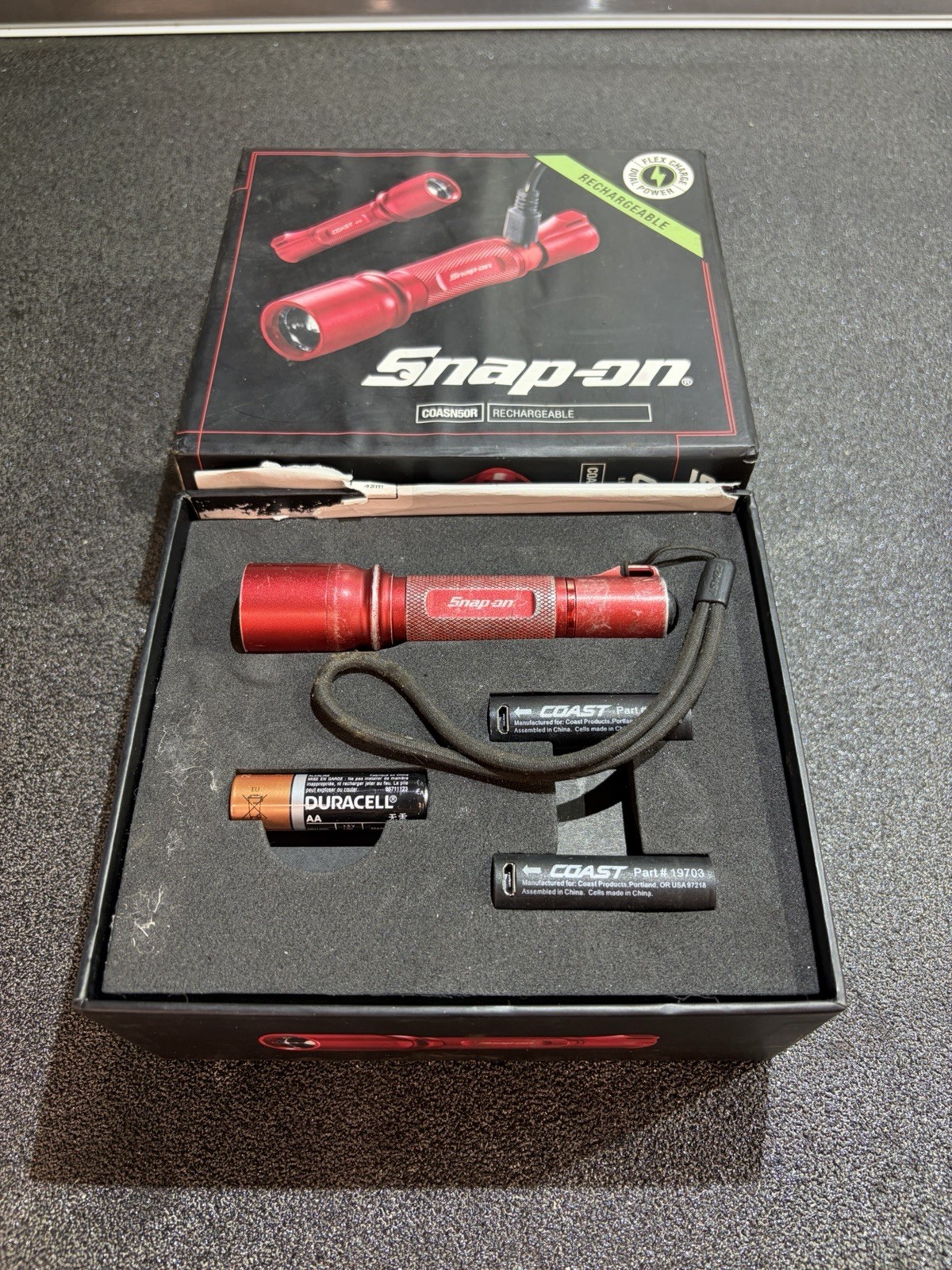 Snap-On Dual Power Coast Rechargeable Torch