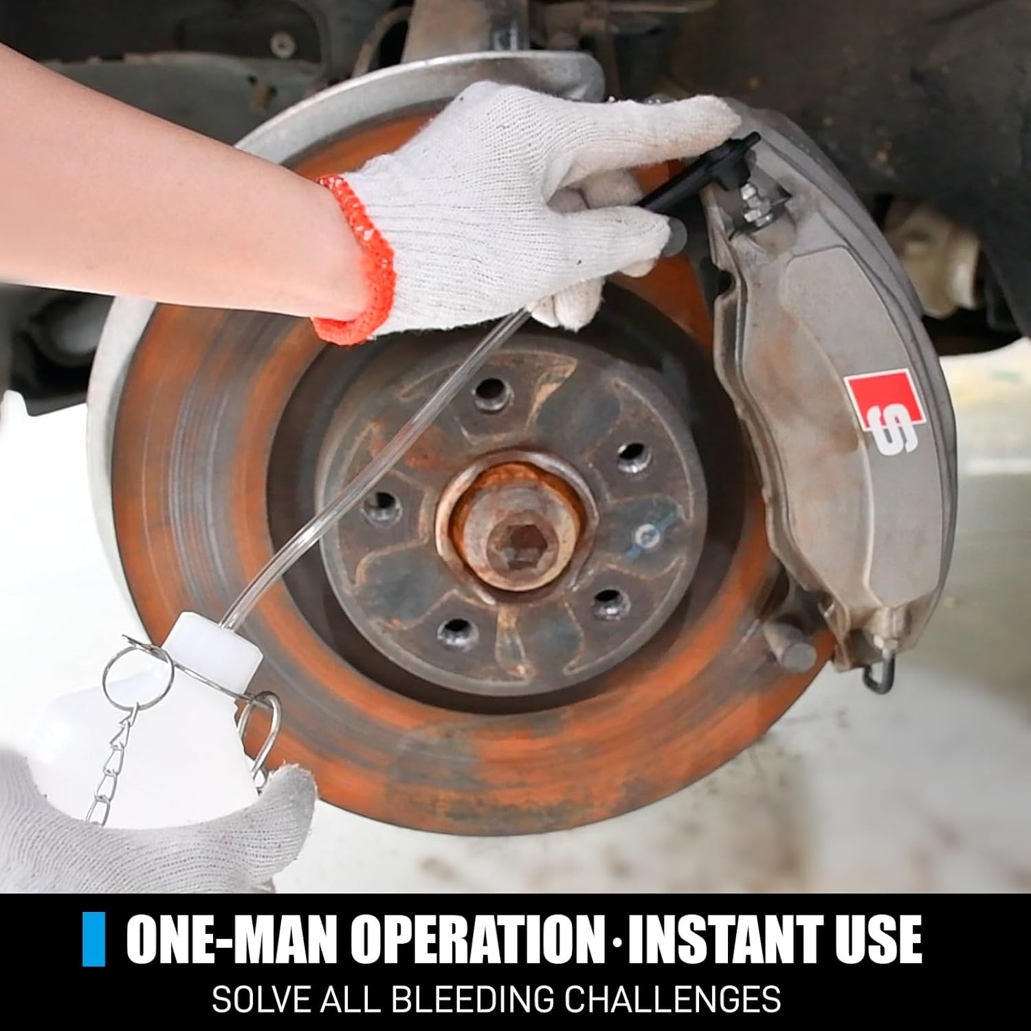 3L Pneumatic Brake Bleeder Kit Compatible With Most Vehicles