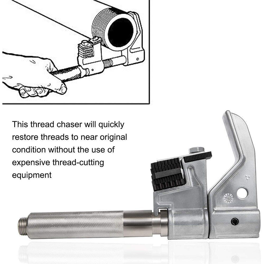7402 Universal Outside Thread Chaser Replacement Tool Use For 1-1/4” to 5” OD