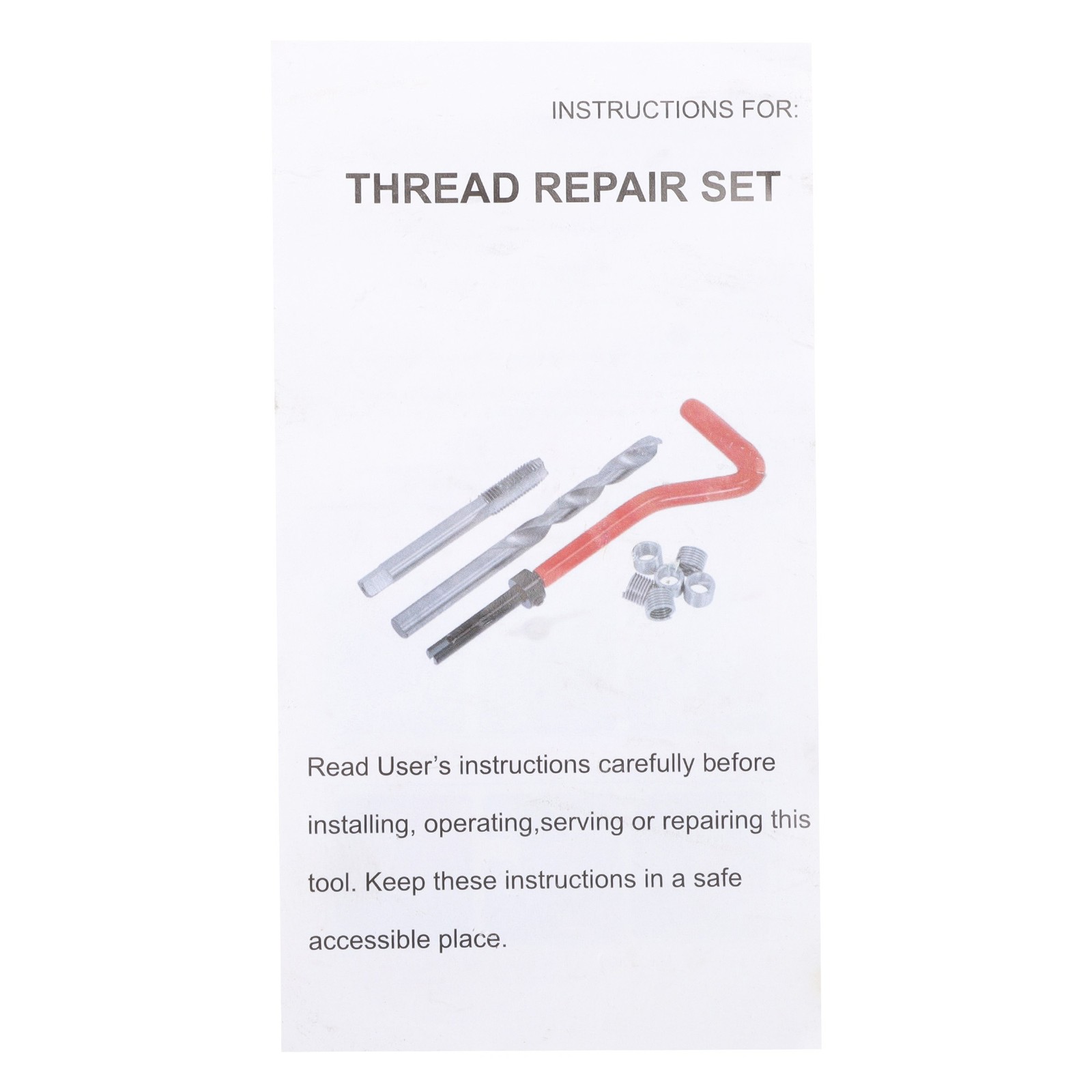 Labwork 338 Pcs Helicoil Thread Repair Kit SAE and Metric Rethreading Tool Kit