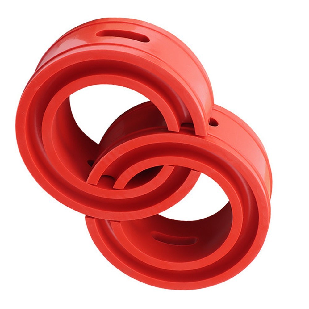 Car Suspension Spring Cushion Buffer Red Color for Front Rear Installation