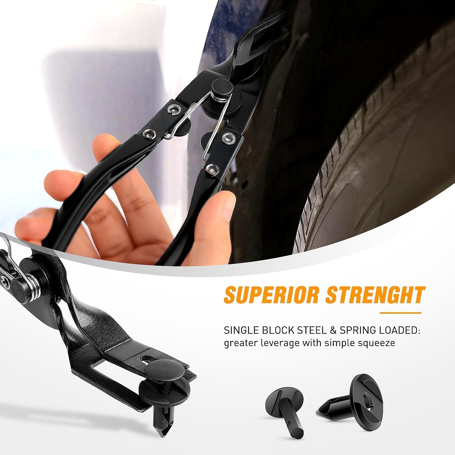 Auto Trim Removal Tool Set 3Pcs – No Scratch Pry Tools for Car Body Clips & D…