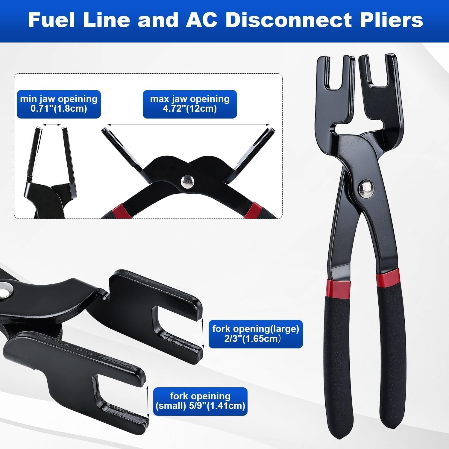 45Pcs Fuel Line Disconnect Tool for Automotive A/C Fuel & Transmission Systems