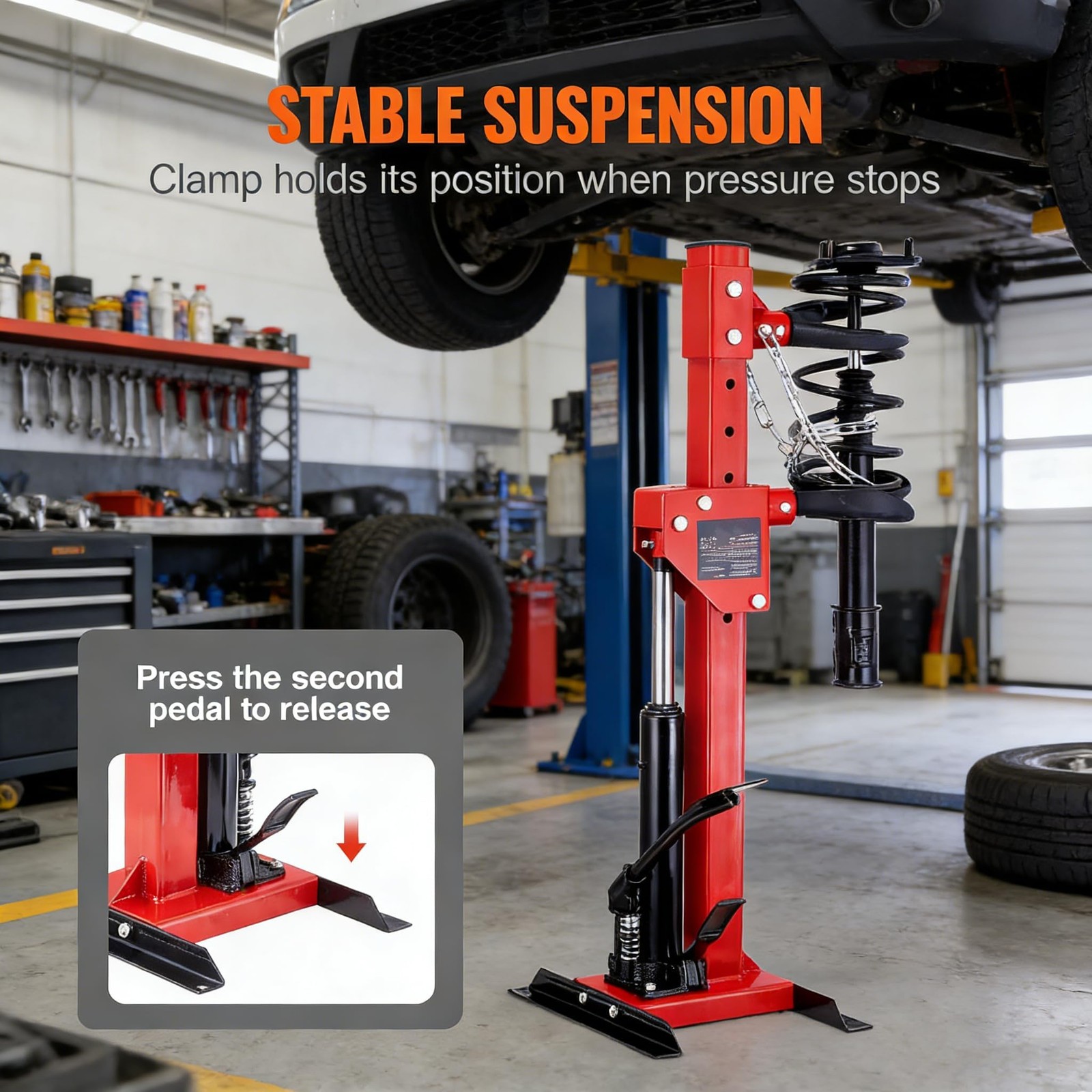 Professional Hydraulic Shock Spring Compressor Fit for Cars, SUVs, and Trucks