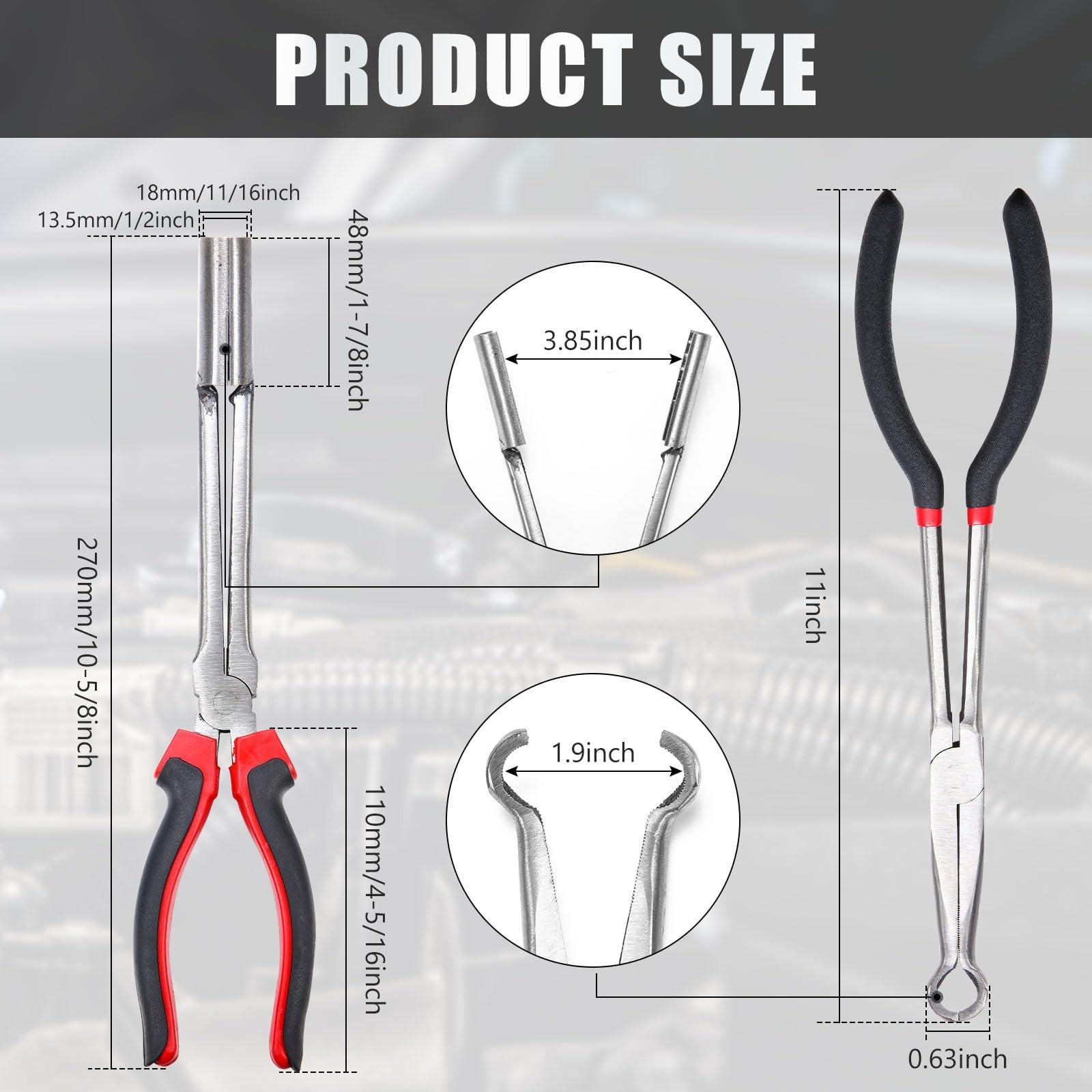 2 Pack Spark Plug Wire Removal Tool Kit – Boot & Pliers Pulling Tools for Easy U