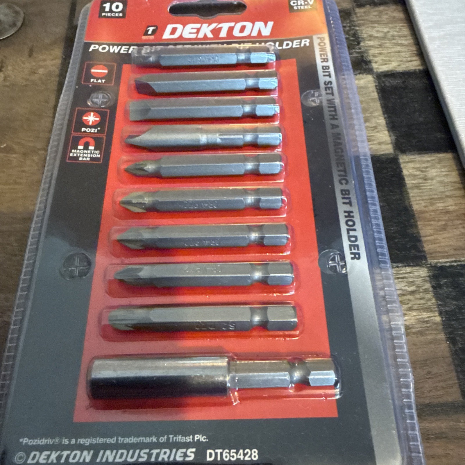 Dekton Power Bit Set With Bit Holder