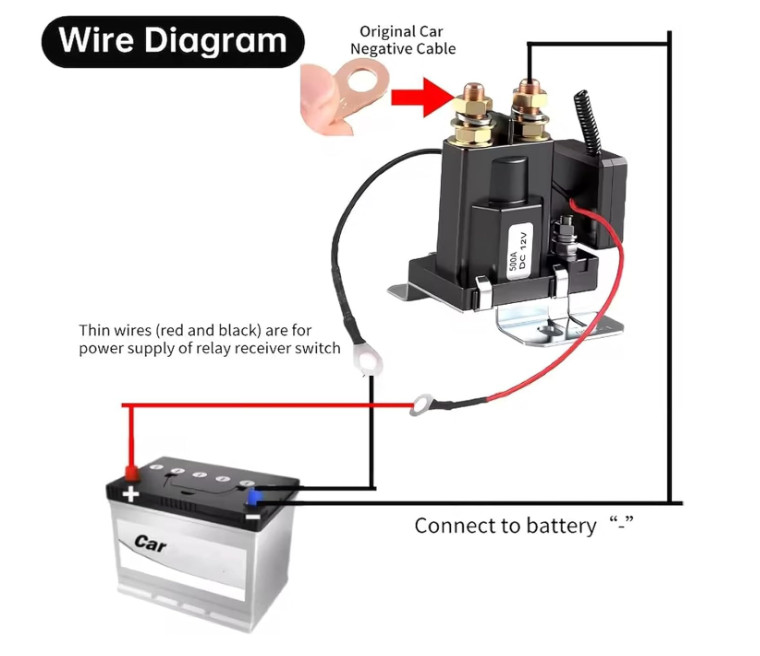 Wireless Remote Control Battery Relay Switch Car Starter,Battery Switch 12v Cars