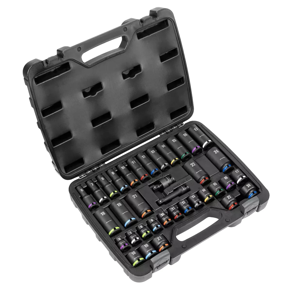 Sealey Premier 36 Piece 3/8″ Sq Drive Impact Socket Set Colour-Coded , AK5633M
