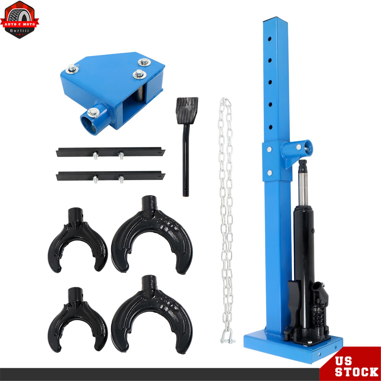 4.5T Hydraulic Strut Spring Compressor with 4 Spring Clasps For Cars SUVs Trucks