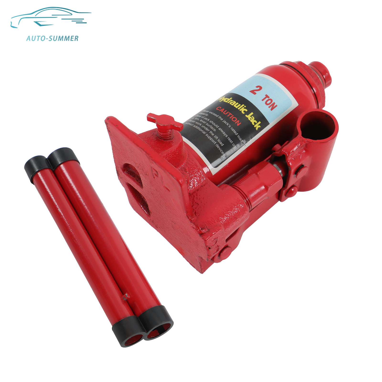 Red 2 Ton Hydraulic Bottle Jack Automotive For Car Repair Shop Lift Tool