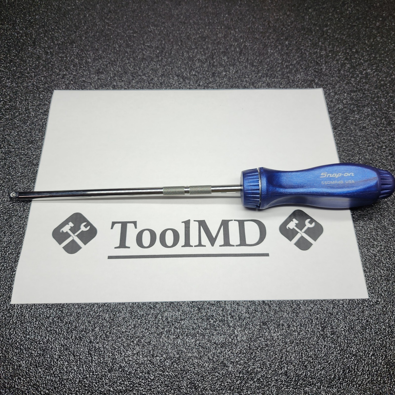 Snap-on Tools USA NEW STYLE 8″ POWER BLUE 1/4″ Drive Ratcheting Driver TMR8MB