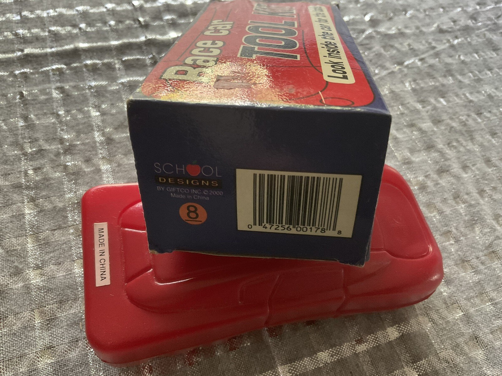 RACE CAR CASE TOOL KIT RED OB TOOLS VINTAGE OLD NOVELTY
