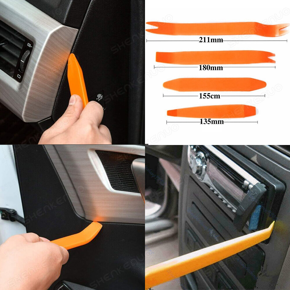 4Piece Car Door Plastic Trim Panel Dash Installation Removal Pry Tool Kit Parts