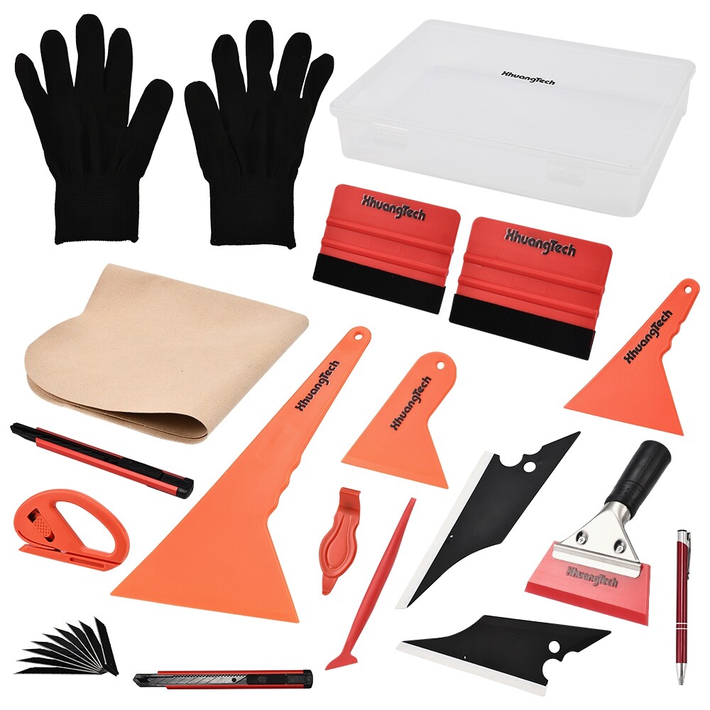 18pcs Car Window Film Tint Tool Kit Vinyl Wrap Tool Kit Squeegee Tool Kit