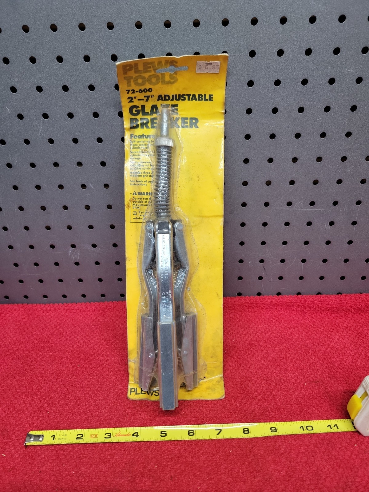 PLEWS TOOLS 73-600 2″-7″ ADJUSTABLE GLAZE BREAKER NOS