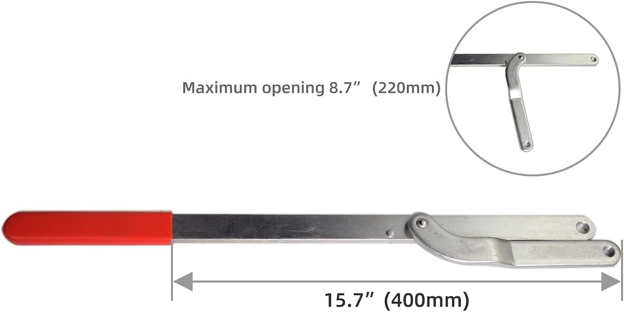 Universal Camshaft Pulley Fan Clutch Removal Holder Wrench Tool Kit