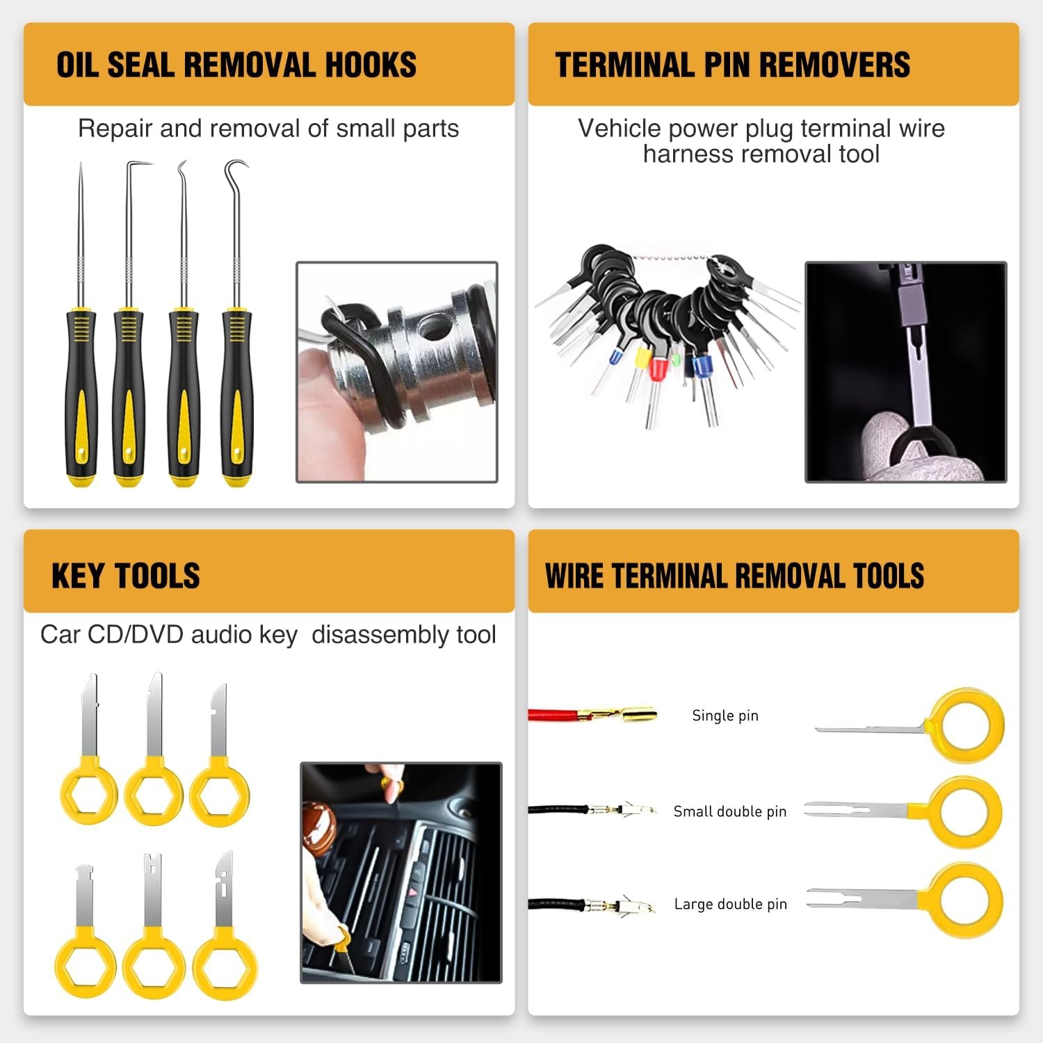 238Pcs Trim Removal Tool, Auto Push Pin Bumper Retainer Clip Set Fastener Termin