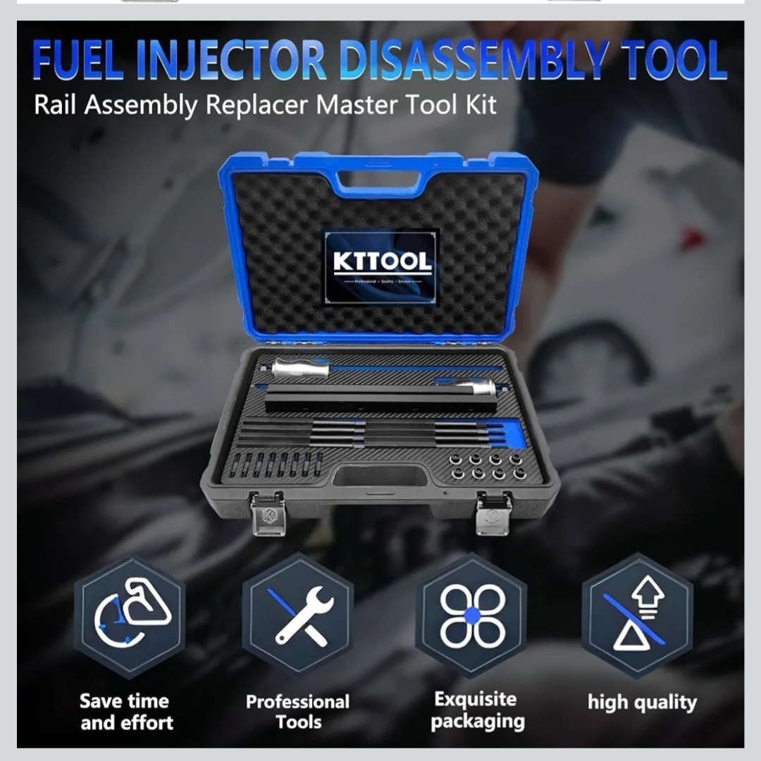 FUEL INJECTOR DISASSEMBLY TOOL Rail Assembly Replacer Master Tool Kit