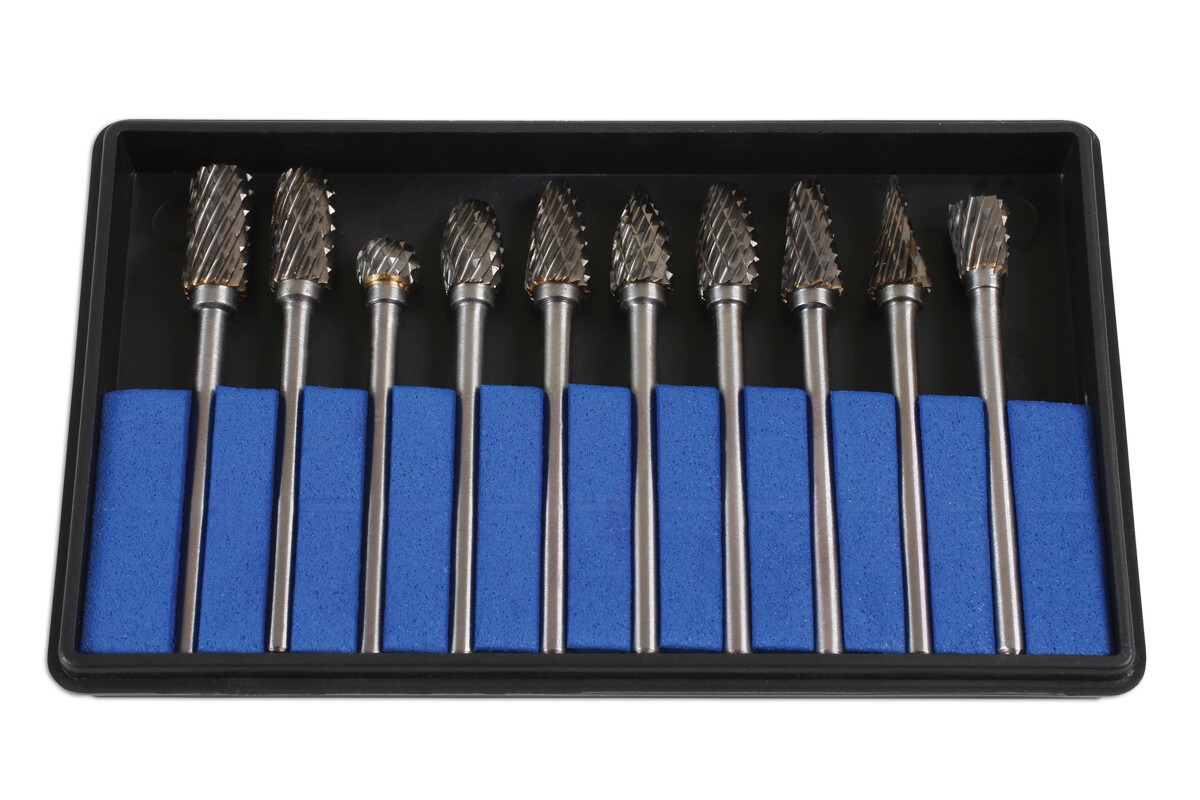 Laser 6989 10 Piece Tungsten Carbide Burr Set