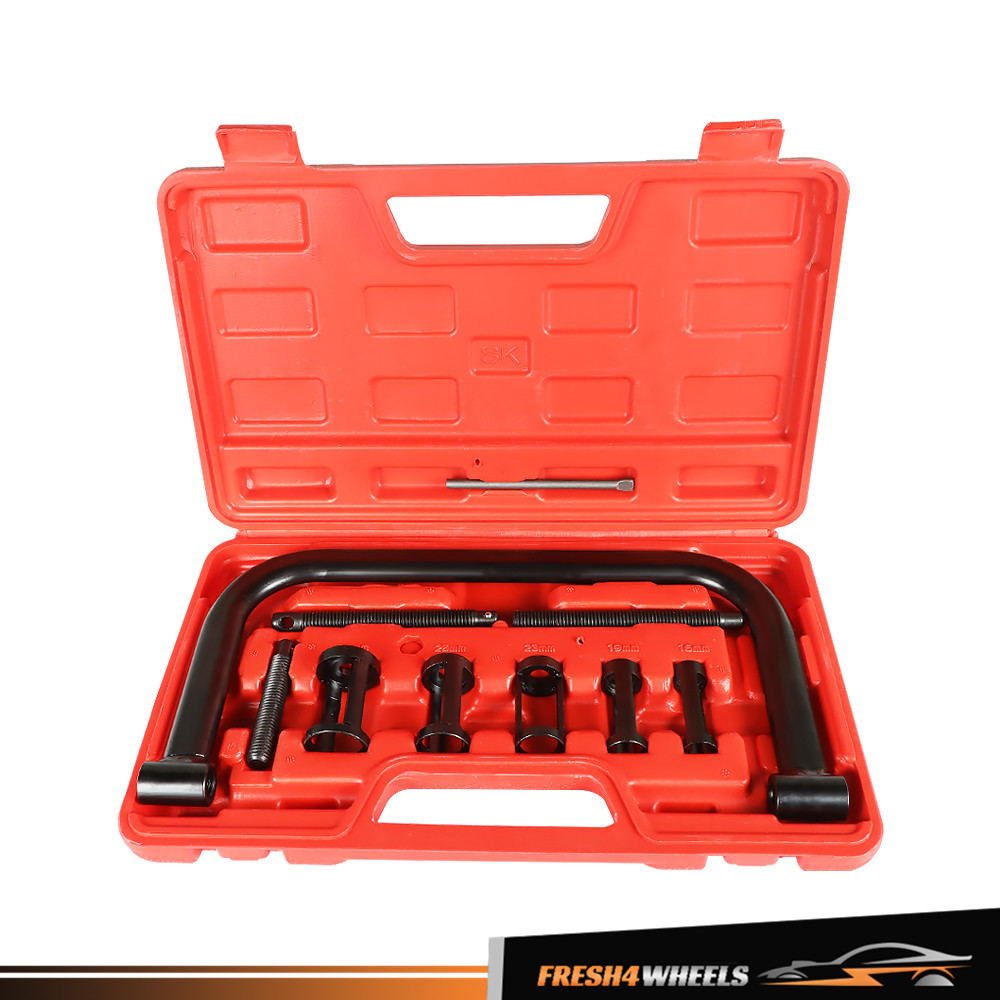 Auto Valve Spring Compressor C-Clamp Tool Kit for Motorcycle, ATV, Car Engines
