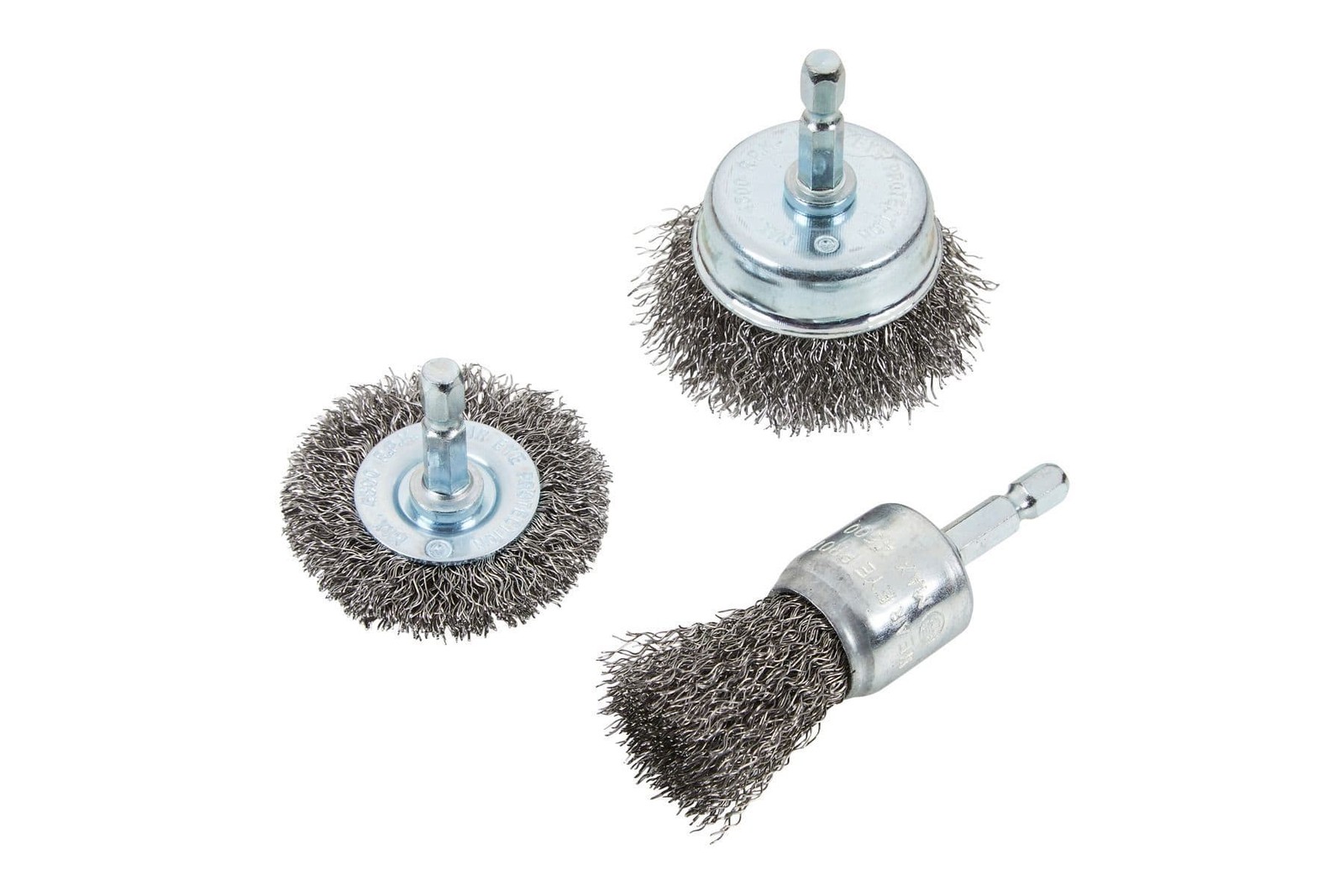 Blue Spot 19227 Hex Shank Wire Cup Brushes 3 Piece Set