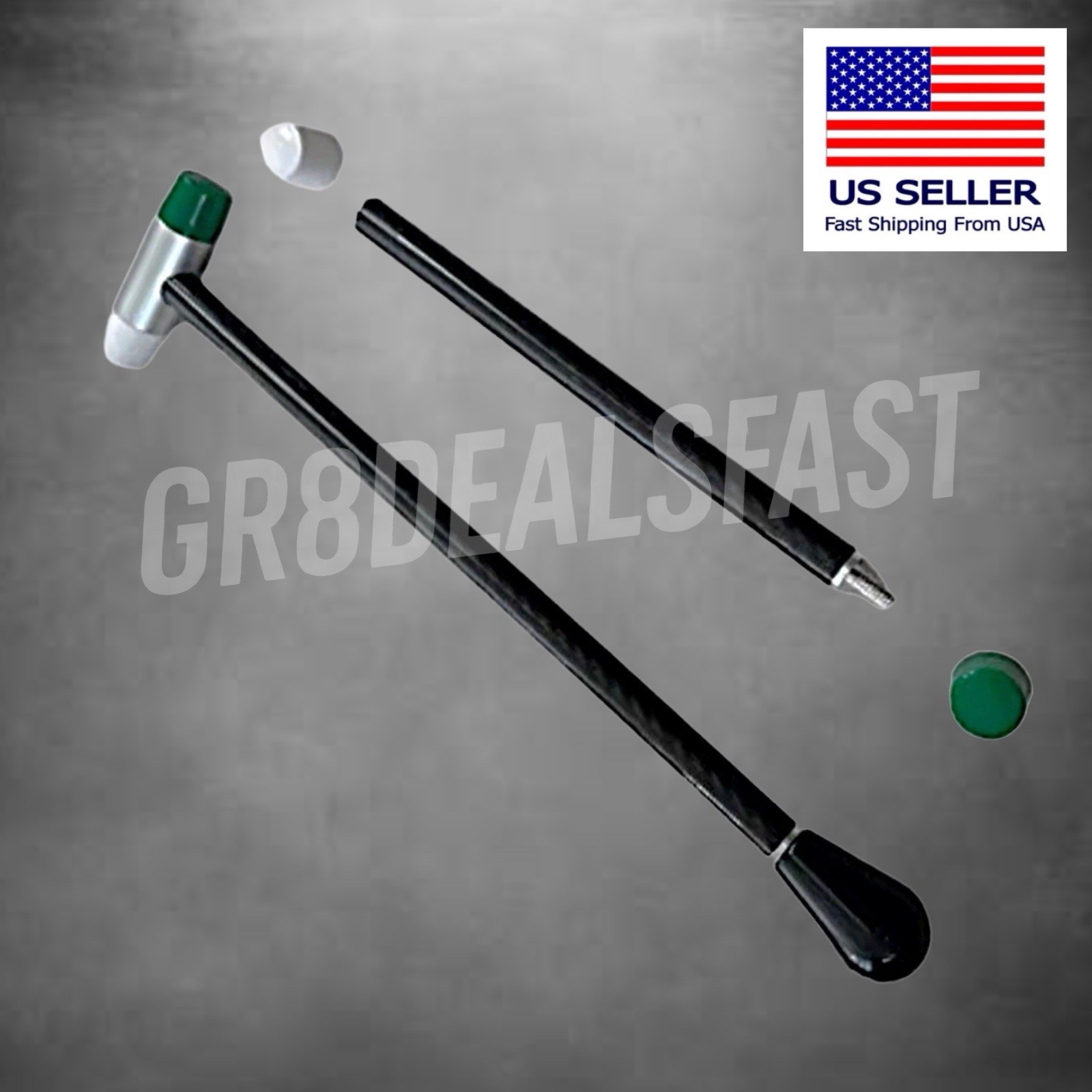 PDR Carbon Fiber Hammer Knock Down Paintless Dent Repair Hail Glue Pull Not Keco
