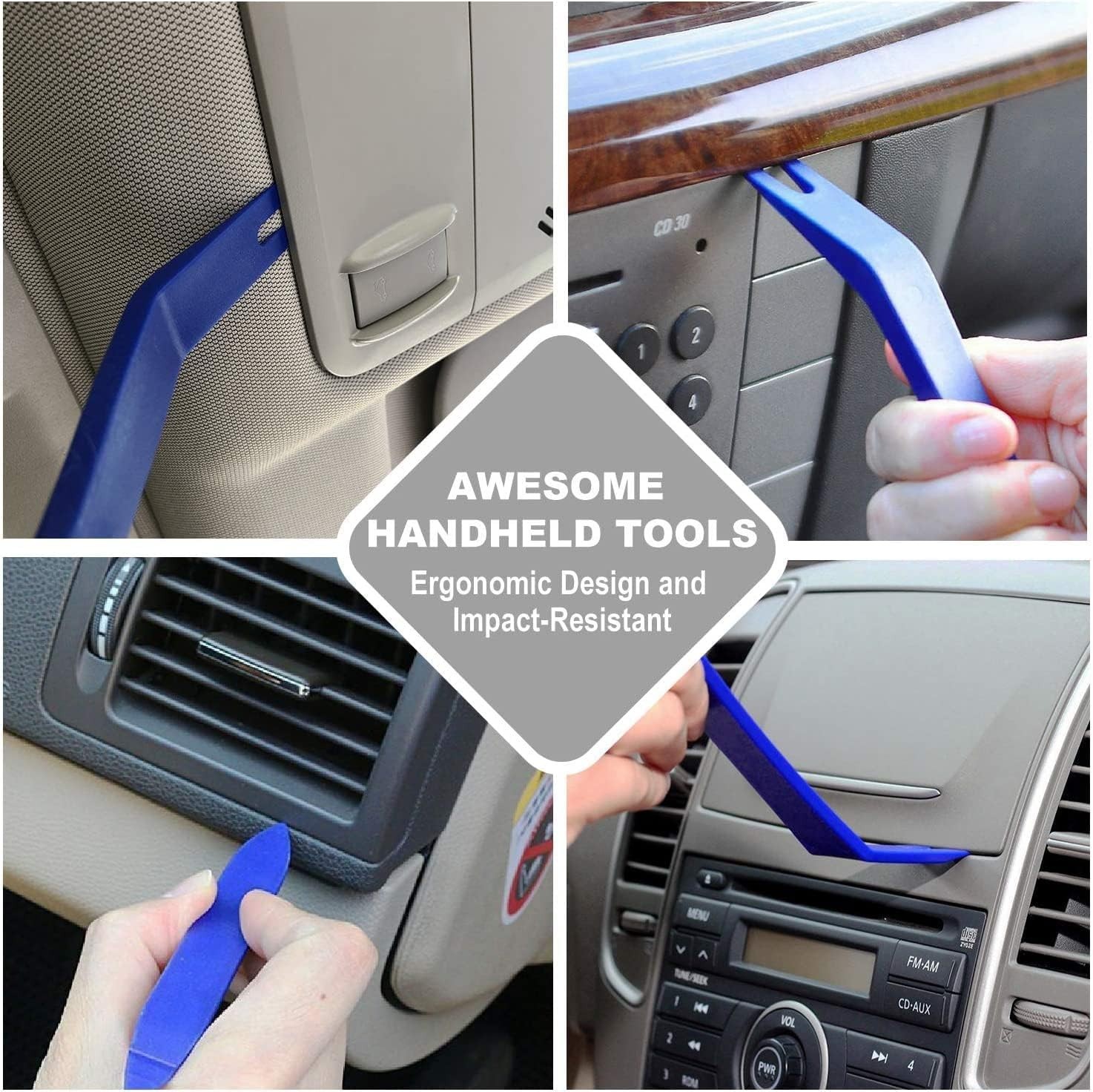 Auto Trim Removal Tool Set, 5pcs Plastic Pry Tool Kit, Auto Trim Tool, Prying…