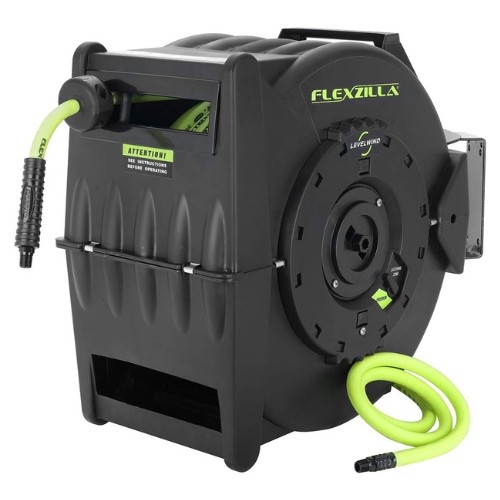 Flexzilla L8335FZ Pro Levelwind Retractable Air Hose Reel, 1/2 Inch x 50 Foot
