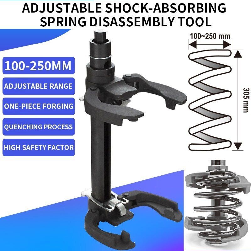 Adjustable Shock Absorber Spring Compressor Tool – Strut Disassembly Kit